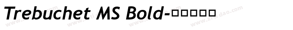 Trebuchet MS Bold字体转换